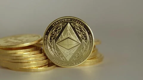 Decentralized blockchain platform enabling smart contracts, close-up Stock Footage 296569474