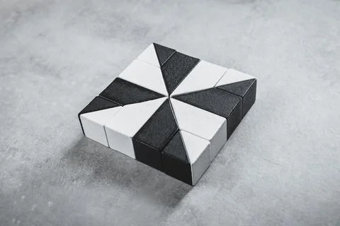 Decentralized data system and cloud computing hub concept. Top view of a pr.. 写真素材