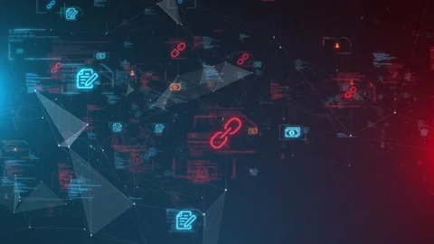 Decentralized Finance Blockchain and Smart Contracts in Action Stock Footage 262505817