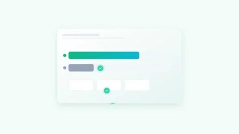 Decentralized Governance Dashboard with Animated Voting Tokens and Teal Gra.. Stock-Footage 346202272