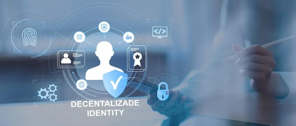 Decentralized Identity Management System for Secure Digital Identity Verifi.. Stock Photos