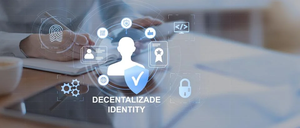 Decentralized Identity System for Secure User Authentication and Digital Cr.. Stock Photos