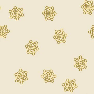 Decentralized network application line seamless pattern イラスト素材