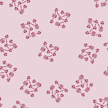 Decentralized network cryptocurrency mining glyph seamless pattern イラスト素材