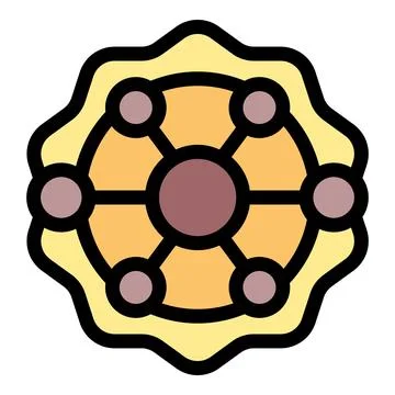 Decentralized network with distributed nodes connecting and sharing data Stock Illustration