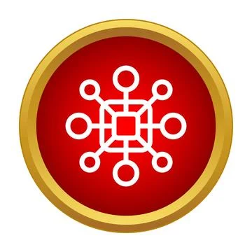 Decentralized network structure connecting multiple data points Illustrazione stock