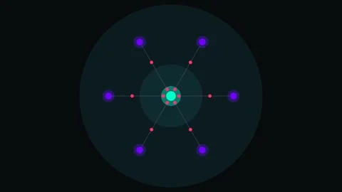 Decentralized Node Automation Orchestration Interface Stock-Footage 342003510
