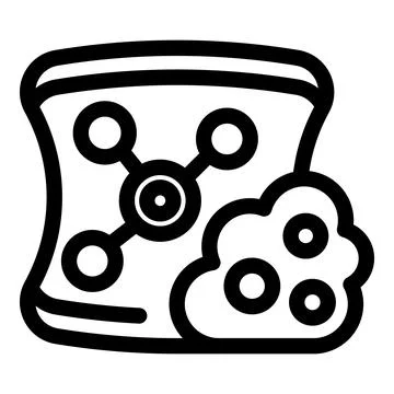 Decentralized server generating digital data and storing it on cloud, suitabl Stock Illustration