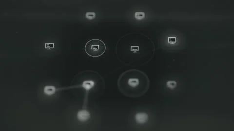 Decentralized storage network animated visualization Vídeo Stock 332051886