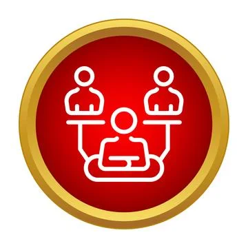 Decentralized team communicating with a central leader Stock Illustration