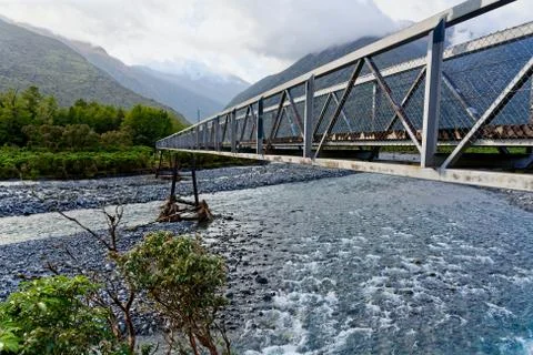 Deception Bridge along the Great Alpine Highway Stock Photos