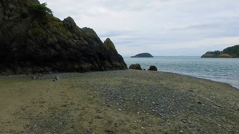 Deception Pass Aerial Footage Stock Footage 73206575