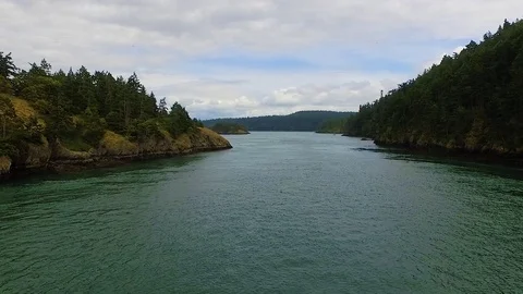 Deception Pass Aerial Footage Stock Footage 73206713