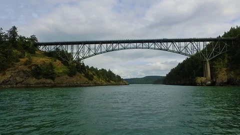 Deception Pass Aerial Footage Stock Footage 73206714