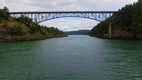 Deception Pass Aerial Footage Stock Footage 73206717