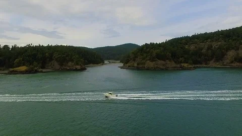 Deception Pass Aerial Footage Stock Footage 73206767
