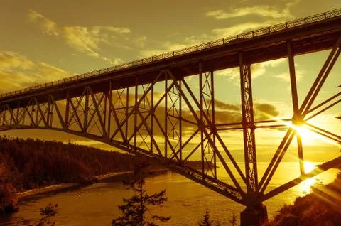 Deception Pass Bridge Stock Photos