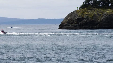 Deception Pass Bridge State Park Washington Stock Footage 73526960