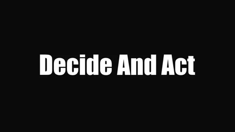 Decide And Act Kinetic Typography Animation Stock Footage 340084260