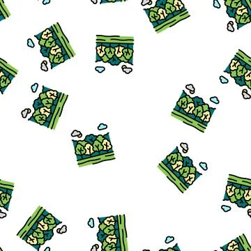 Deciduous forests vector seamless pattern イラスト素材