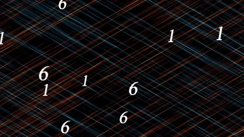 Decimal figures on the dark background Video stock 71391140