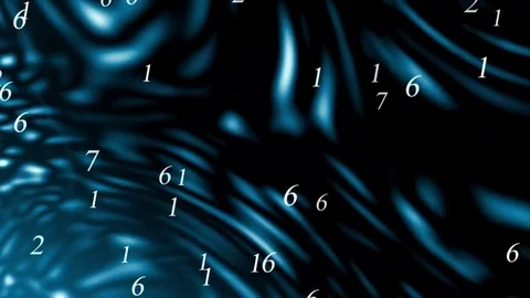 Decimal figures on the wavy background Video stock 71374971