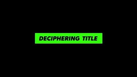 Deciphering Characters Hacker Title Intro After Effects素材