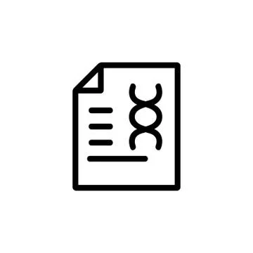 Deciphering the chemical analysis of the vector icon. Isolated contour symbol Stock Illustration