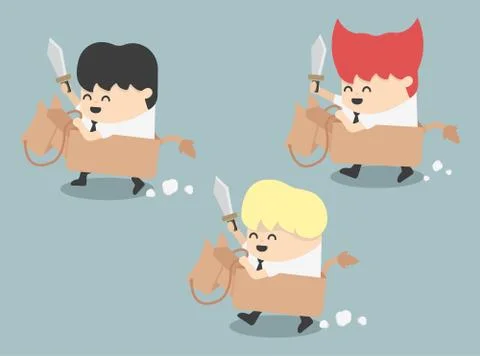 Decision businessman Stock Illustration