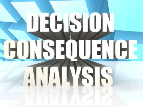 Decision Consequence Analysis Stock Illustration