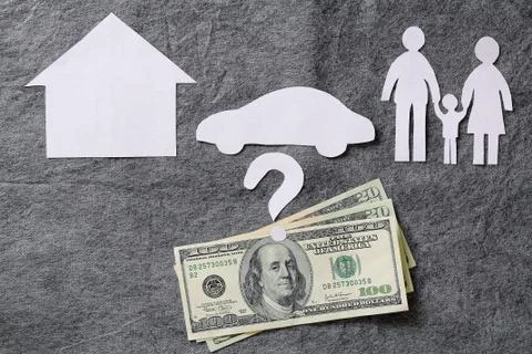 The decision on costs Foto stock