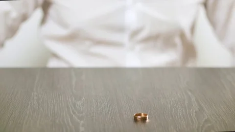 Decision on divorce. Close up Stock Footage 77010757