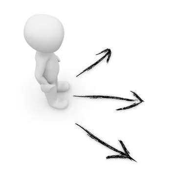 The decision Stock Illustration