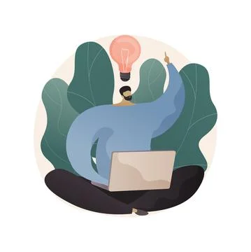 Decision making abstract concept vector illustration. Stock Illustration