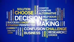 Decision Making Animated Tag Word Cloud,... | Stock Video | Pond5