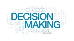Decision making animated word cloud, tex... | Stock Video | Pond5