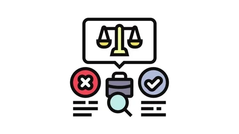 Decision making business process color icon animation Stock Footage 326110558