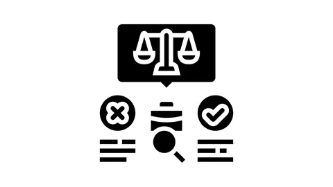 Decision making business process glyph icon animation Video stock 326147687