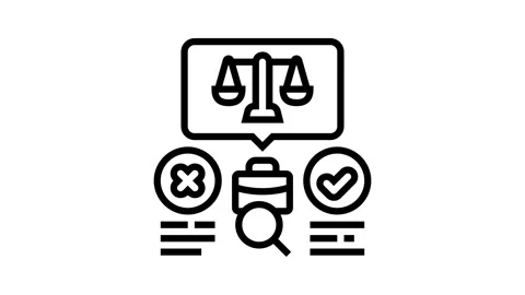 Decision making business process line icon animation Stock Footage 326127589