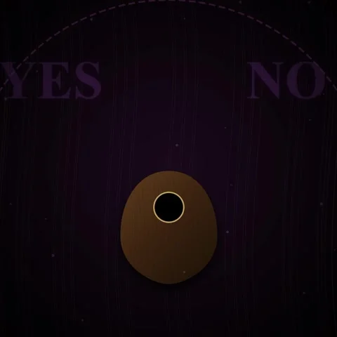 Decision making graphic animation, yes and no options selection Stock Footage 345690960
