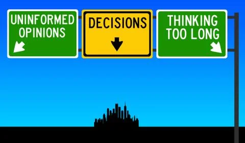 Decision making Illustrazione stock
