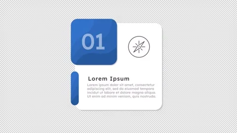 Decision making infographic 1 step template animation Stock Footage 333751077