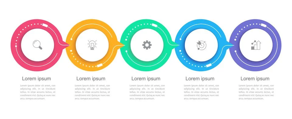 Decision making infographic chart design template イラスト素材