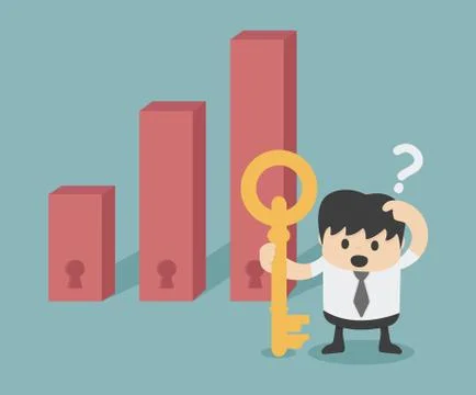 Decision making invest Stock Illustration