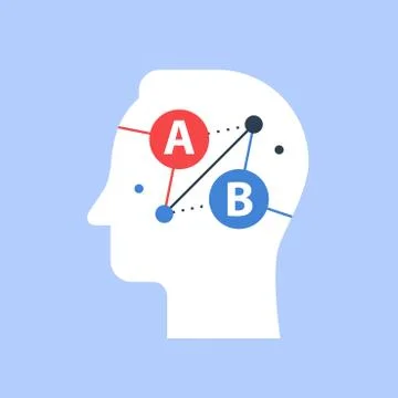 Decision making, online education, distant learning, communication skill Stock Illustration