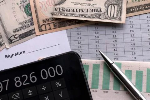 Decision making. Planning concept. Analysis of economic indicators Stock Photos