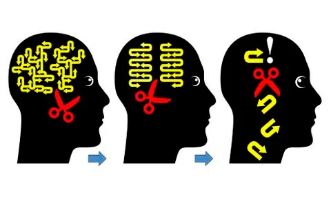 Decision Making Process Illustrazione stock