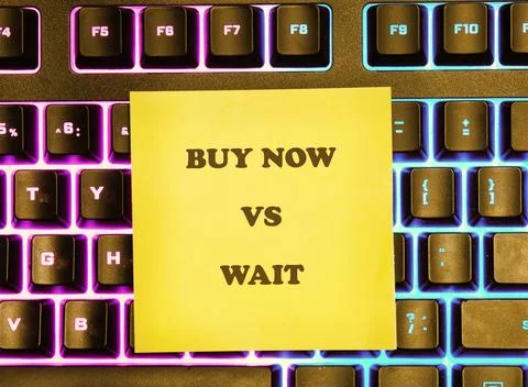 Decision making process regarding online consumer habits displayed on a vibra Stock Photos