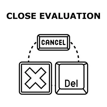 Decision making process rejecting options イラスト素材