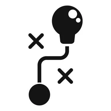 Decision making process with right and wrong choices Stock Illustration